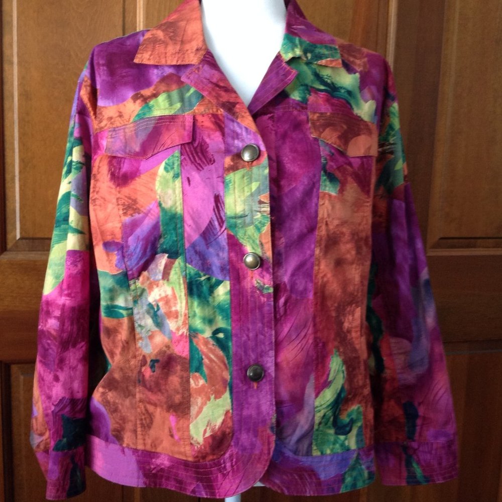 Company Collection Button Front Lightweight Jacket with 4 pockets, size 16